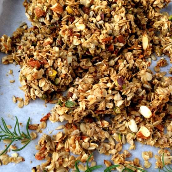 Parmesan Rosemary Savory Granola