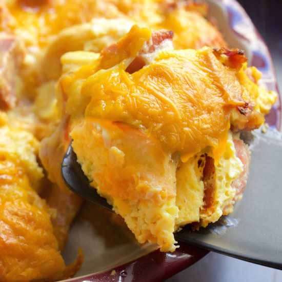 Ham Croissant Casserole