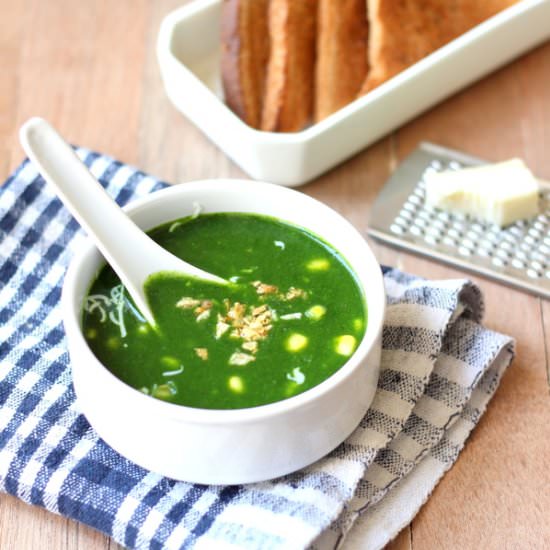 Spinach Corn Soup
