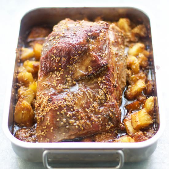 Glazed Pork with Pineapple