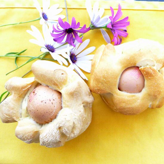 Easter Egg Bread Rolls