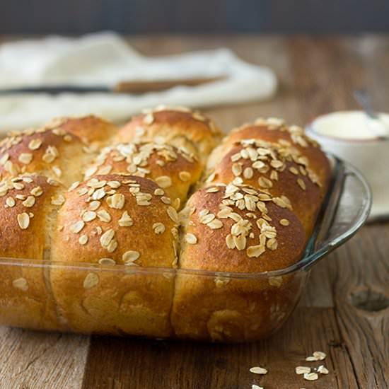 Honey Whole Wheat Dinner Rolls