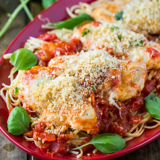 Crock Pot Chicken Parmesan