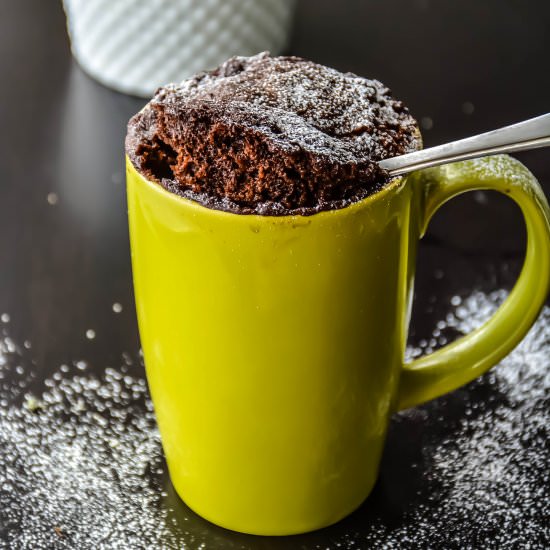 5 Minute Nutella Mug Cake