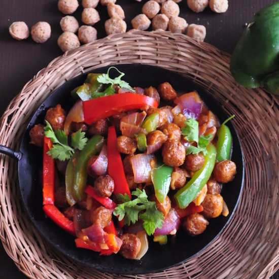 Soya Chunks Manchurian