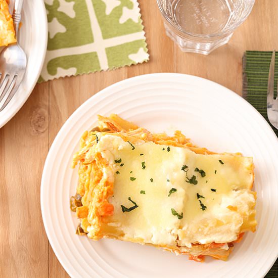 Buffalo Chicken Lasagna For Two