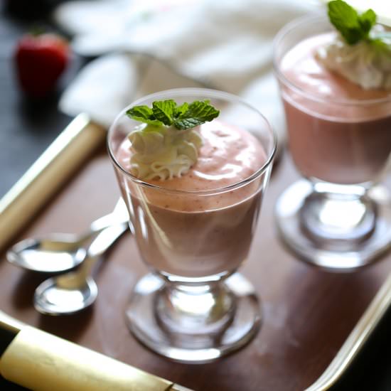 Strawberry Rhubarb Mousse