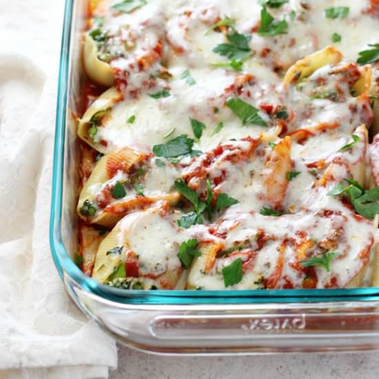 Asparagus Stuffed Shells