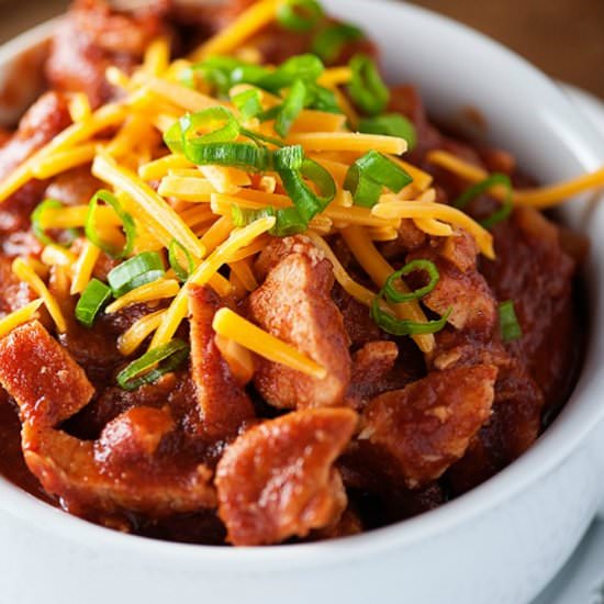 Smoky Pork Slow Cooker Chili