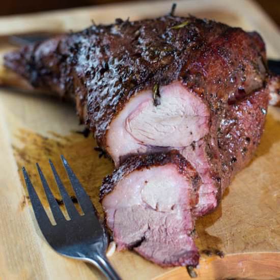 Smoked Mediterranean Leg of Lamb