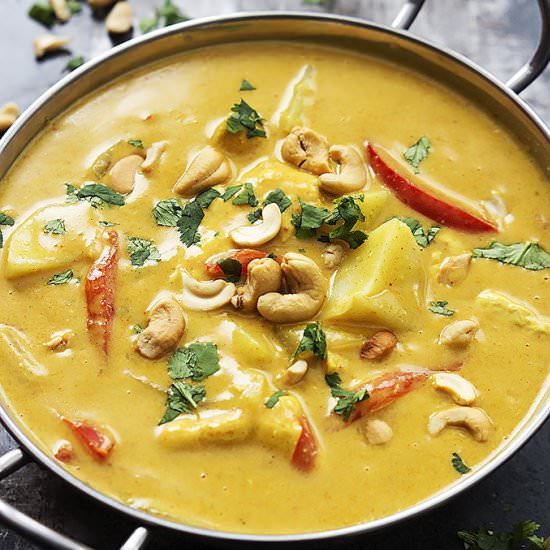 Coconut Curry Cashew Chicken