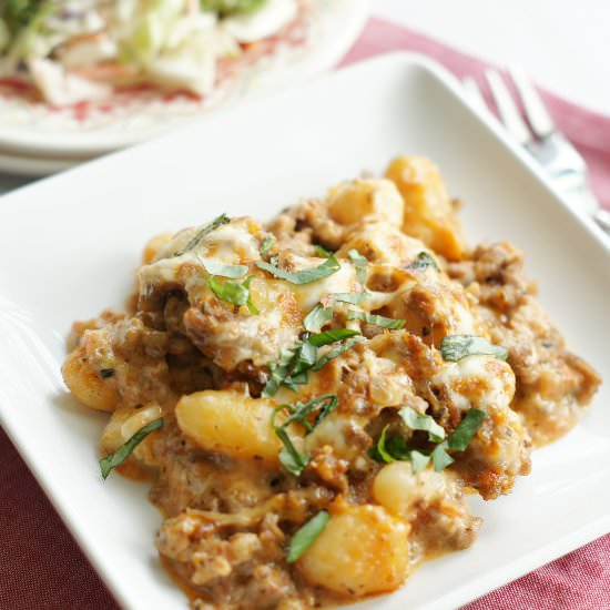 Skillet Italian Sausage Gnocchi
