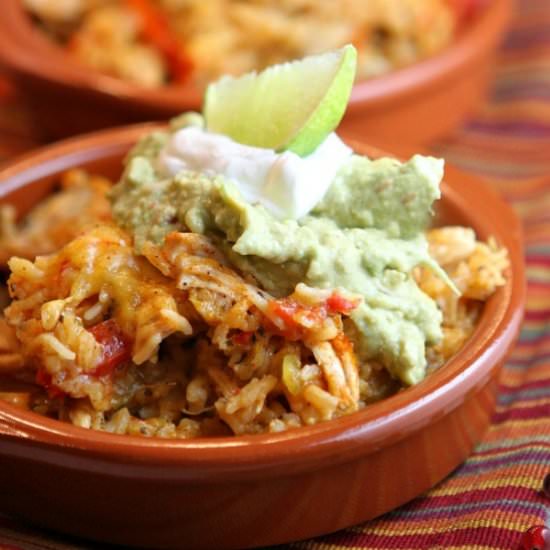Tex Mex Chicken and Rice Casserole