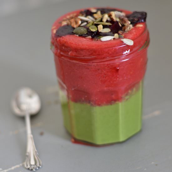 Layered Smoothie Pot