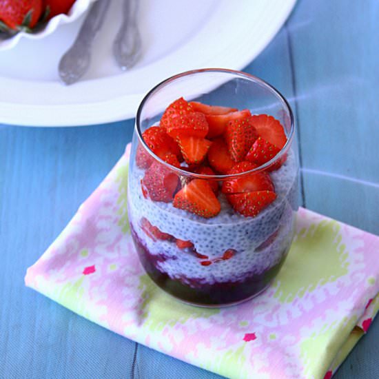 Layered Berry Pudding