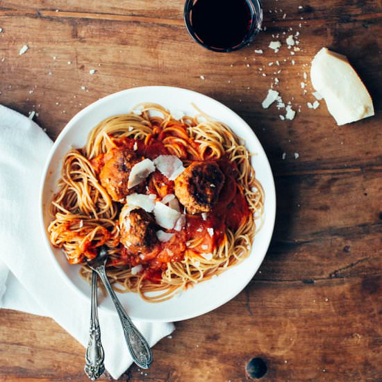 Spaghetti and Meatballs