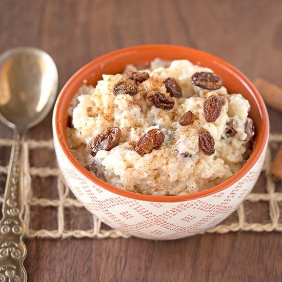 Cinnamon-Raisin Rice Pudding