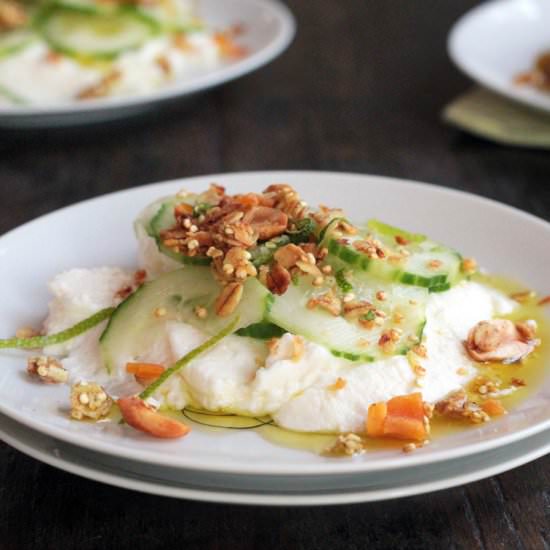 Cucumber Ricotta Salad with Granola