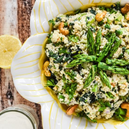 Springtime Quinoa With Tahini