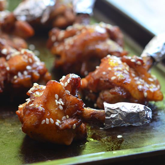 Plum Sauce Chicken Lollipops