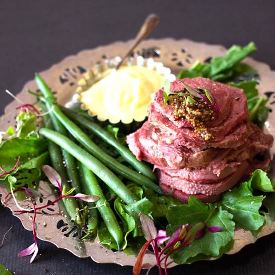 Ox Tongue with Sweet Mustard Sauce