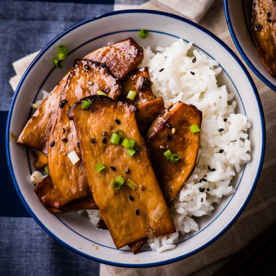 Teriyaki King Oyster Mushroom