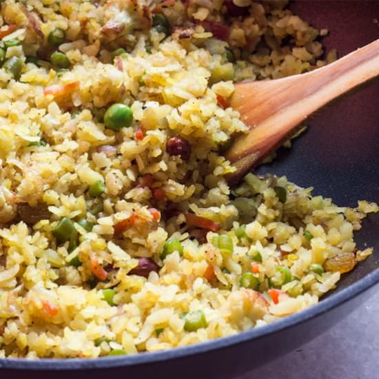 Bengali style Poha with Veggies