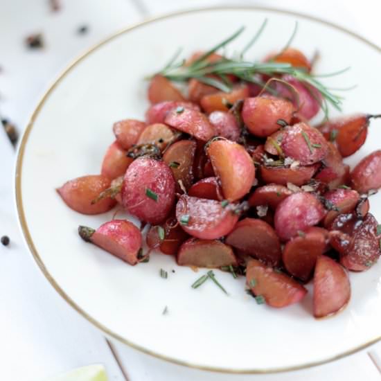 Maple Roasted Radishes
