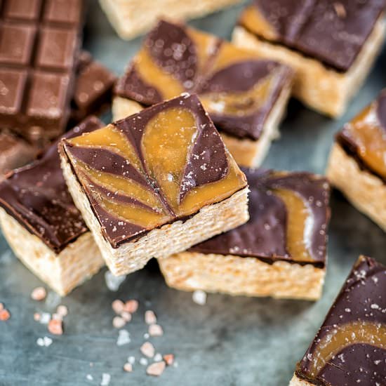 Salted Caramel Rice Krispies Treats