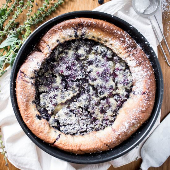 Blueberry and Lavender Clafoutis
