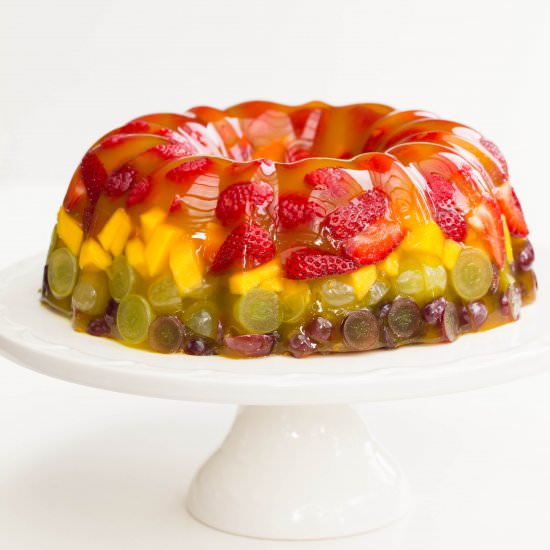 Jello Fruit Cake Dessert