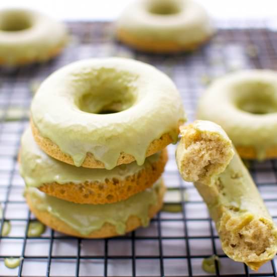 Matcha Baked Donuts