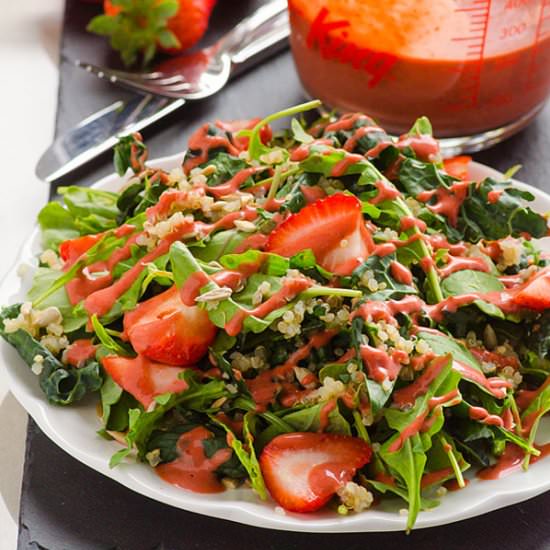 Clean Eating Strawberry Quinoa Kale