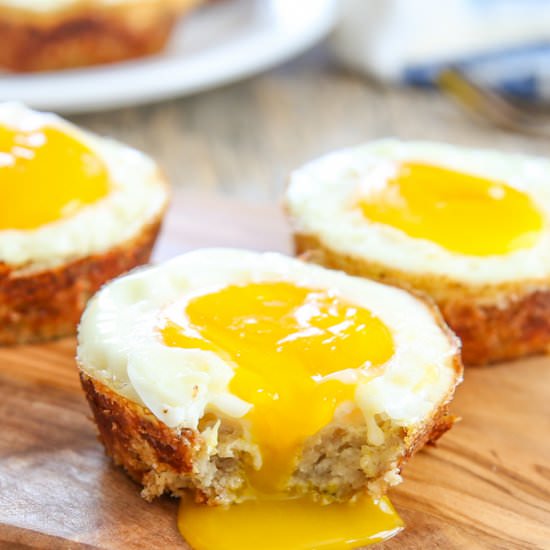 Cauliflower Hash Egg Cups