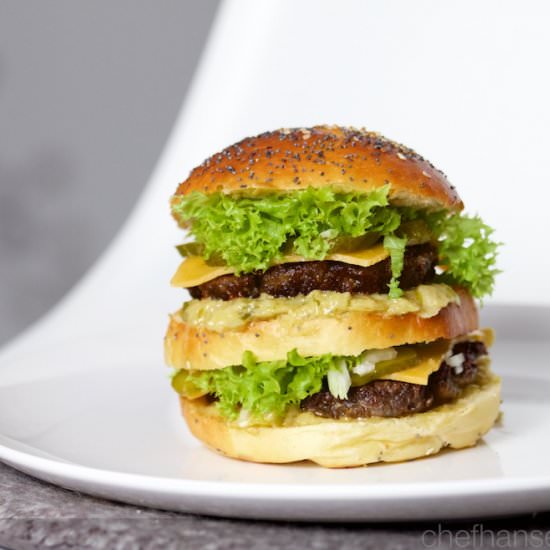 Burger with Big Mac Style Sauce