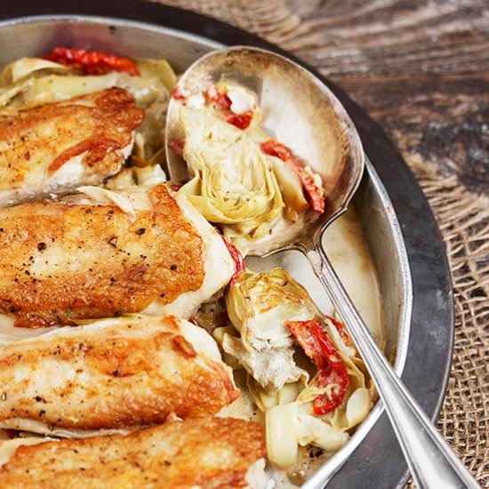 Chicken with Artichokes