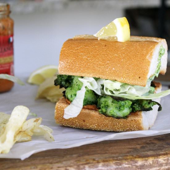 Herb Crusted Shrimp PoBoy
