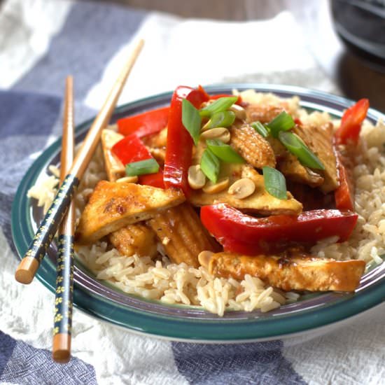 Tamarind Coconut Tofu Stir-Fry