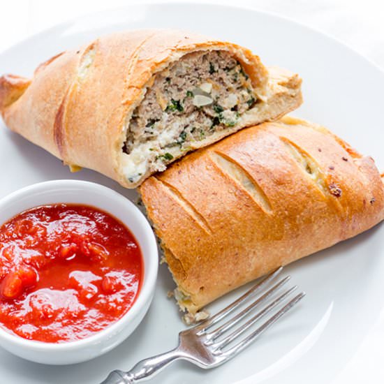 Turkey Florentine Calzones