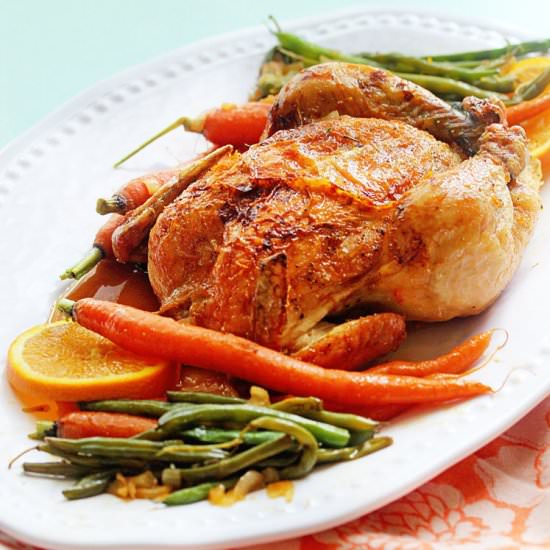 Orange Honey Roast Chicken
