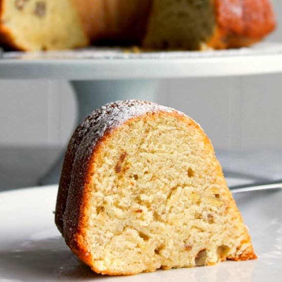 Banana Pecan Pound Cake