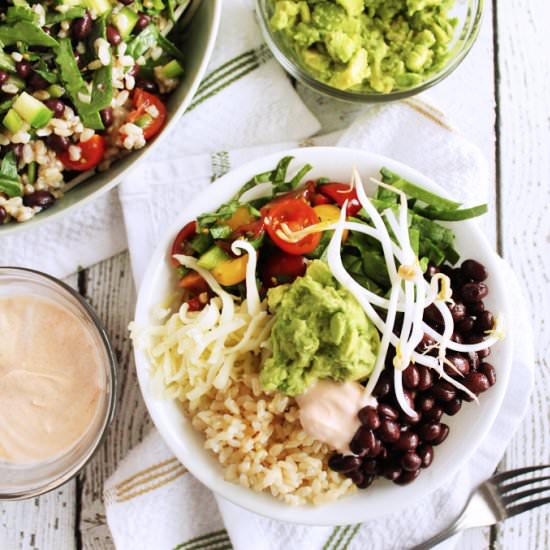 Veggie Burrito Bowls