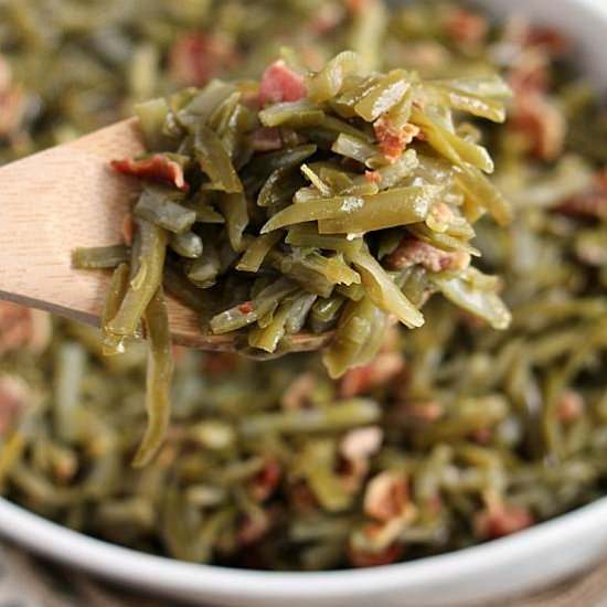 Crock Pot Bacon Green Beans