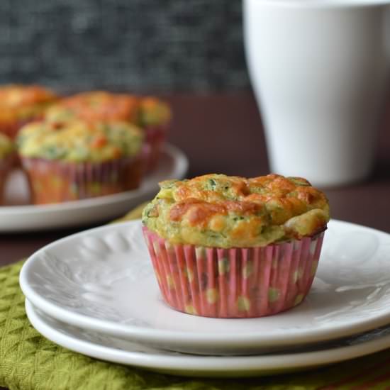 Eggless Spinach Feta Muffin