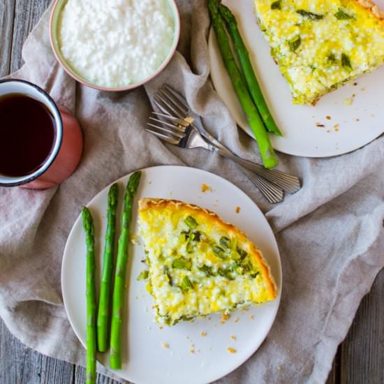 Asparagus and Leek Quiche