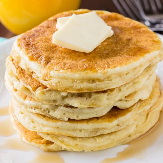 Homemade Buttermilk Pancakes