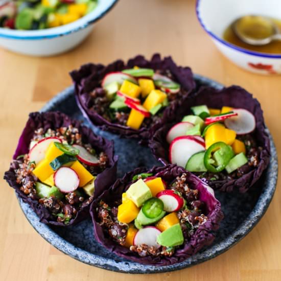 Tangy Quinoa Spring Salad Cups