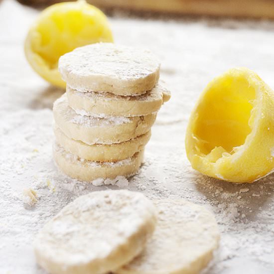 Lemon Shortbread Cookies
