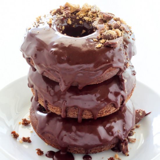 Chocolate Peanut Butter Cup Donuts