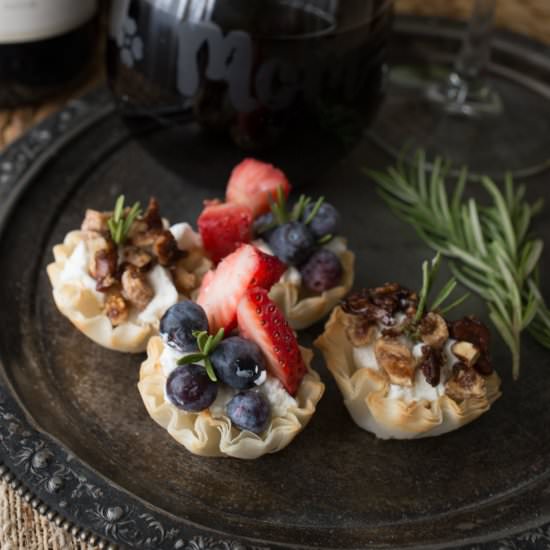Rosemary Goat Cheese Tarts